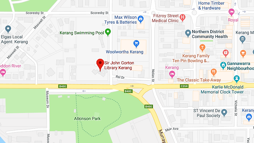 Kerang Library Map