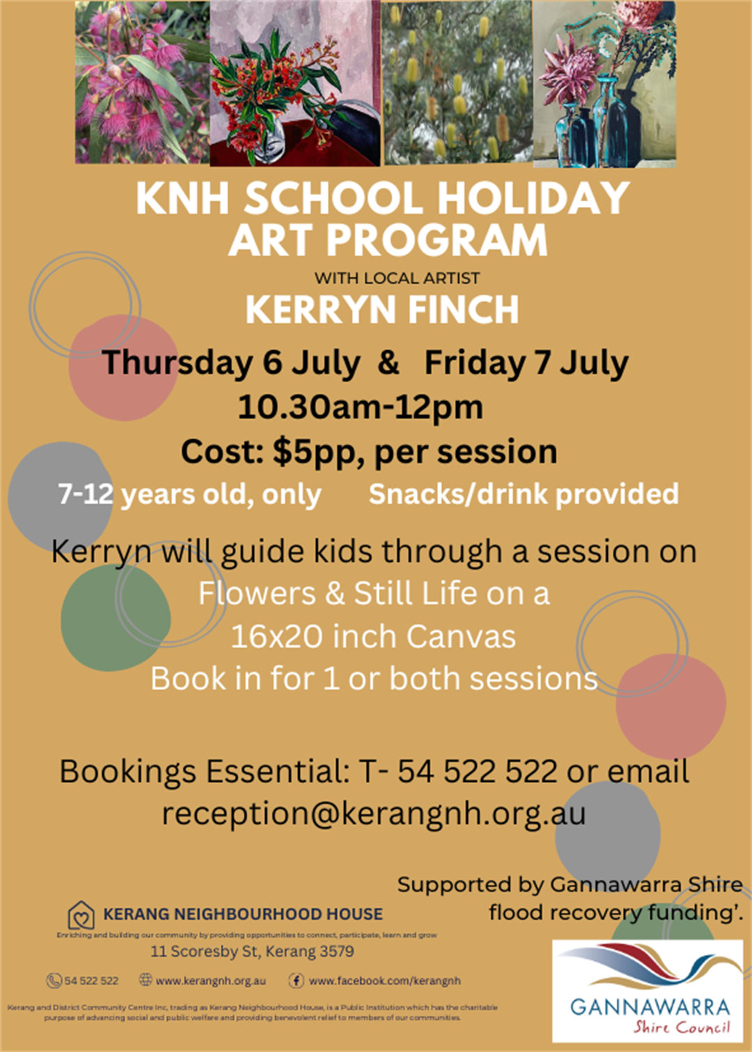 KNH School Holiday Art Program Gannawarra Shire Council