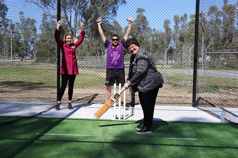 Cohuna Recreation Reserve cricket nets opening 2.JPG