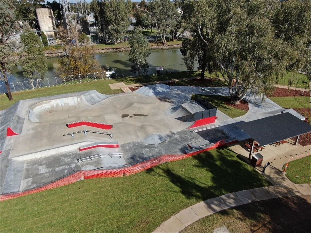 Redeveloped Cohuna Skate Park now open
